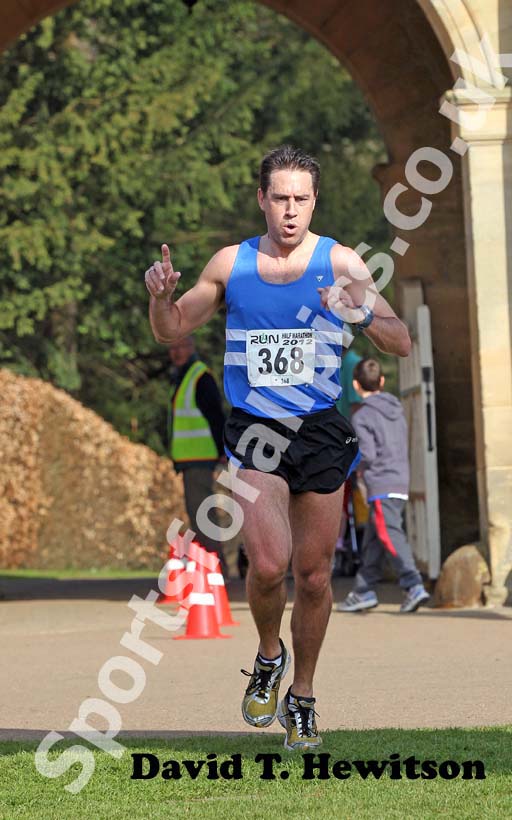Michael Morris (Morpeth Harriers) wins the Run Northumberland Half Marathon.